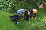 stihl rasentraktor rt 5097 winterpaket mit schneeschild und schneeketten modell 2025 neu – Bild 2
