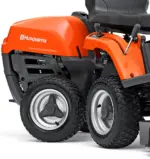 husqvarna frontmaher r 112c mit mahdeck combi 85 winterpaket mit schneeschild gummileiste und schneeketten modell 2025 neu – Bild 3