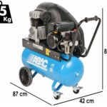 ABAC EXP A29B 50 CM2 – Einphasiger elektrischer Luftkompressor mit Riemenantrieb – Motor 2 PS – 50 lt