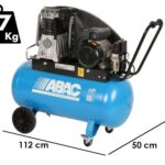 ABAC EXP A39B 90 CM3 – Einphasiger elektrischer Luftkompressor mit Riemenantrieb – Motor 3 PS – 90 Liter