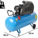 ABAC EXP A49B 270 CT5,5 – Drehstrombetriebener Elektroluftkompressor mit Riemenantrieb – 5,5-PS-Motor – 270 Liter