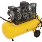 ABAC LINE B26/90 CM2 – Einphasiger elektrischer Luftkompressor mit Riemenantrieb – Motor 2 PS – 90 l