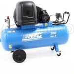 ABAC PRO A39B 200 CT3 – Schallgedämpfter dreiphasiger riemengetriebener elektrischer Luftkompressor – Motor 3 PS – 200 Liter