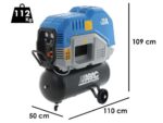 ABAC SPINN D2.2 90W 10 230/50 – Einphasiger schallgedämpfter Schraubenkompressor – 3 PS Motor – 90 Liter