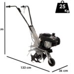 AgriEuro AGRI 2 Motorhacke/Gartenfräse, B&S 450 e-Reihe OHV Benzinmotor – 1 Vorwärtsgang