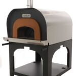 AgriEuro Cibus Inox 1000 – Edelstahl Holzbackofen für draußen – mit Backraum Ø 100 – Backfähigkeit: 6 Pizzen