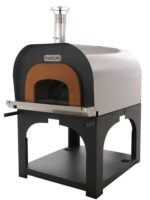 AgriEuro Cibus Inox 1000 – Edelstahl Holzbackofen für draußen – mit Backraum Ø 100 – Backfähigkeit: 6 Pizzen – Bild 2