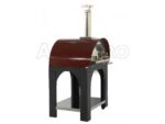 AgriEuro Cibus Red – Holzbackofen für draußen – 4 Pizzen – Bild 3