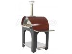 AgriEuro Cibus Red – Holzbackofen für draußen – 4 Pizzen – Bild 4