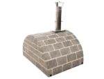 AgriEuro FAMILY STONE – Holzbackofen für den Außenbereich – grau – 4 Pizzen – 80X60 – Bild 4