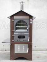 AgriEuro Magnus 100 Deluxe EXT – Holzbackofen für draußen – aus Edelstahl – kupferfarben – Bild 2
