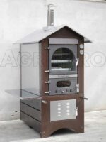 AgriEuro Magnus 100 Deluxe EXT – Holzbackofen für draußen – aus Edelstahl – kupferfarben – Bild 3