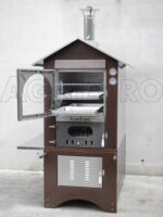 AgriEuro Magnus 100 Deluxe EXT – Holzbackofen für draußen – aus Edelstahl – kupferfarben – Bild 4