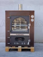 AgriEuro Magnus 100 Deluxe INC – Einbau-Holzbackofen aus Edelstahl – kupferfarben – Bild 3
