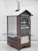AgriEuro Magnus 80 Deluxe EXT – Holzbackofen – aus Edelstahl – kupferfarben – Bild 3