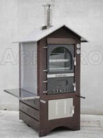 AgriEuro Magnus 80 Deluxe EXT – Holzbackofen – aus Edelstahl – kupferfarben