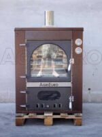 AgriEuro Magnus 80 Deluxe INC – Einbau-Holzbackofen aus Edelstahl – kupferfarben – Bild 2