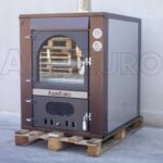 AgriEuro Magnus 80 Deluxe INC – Einbau-Holzbackofen aus Edelstahl – kupferfarben
