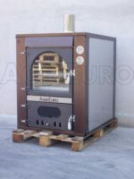 AgriEuro Magnus 80 Deluxe INC – Einbau-Holzbackofen aus Edelstahl – kupferfarben