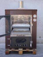 AgriEuro Magnus 80 Deluxe INC – Einbau-Holzbackofen aus Edelstahl – kupferfarben – Bild 4