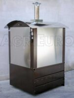 AgriEuro Maximus 100 Deluxe EXT – Edelstahl Holzbackofen für draußen – kupferfarben – Bild 3
