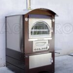 AgriEuro Maximus 100 Deluxe EXT – Edelstahl Holzbackofen für draußen – kupferfarben