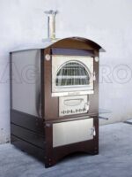 AgriEuro Maximus 100 Deluxe EXT – Edelstahl Holzbackofen für draußen – kupferfarben