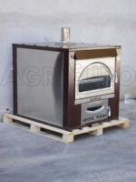 AgriEuro Maximus 100 Deluxe INC – Einbauholzbackofen aus Edelstahl – kupferfarben
