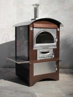 AgriEuro Maximus 80 Deluxe EXT – Holzbackofen – aus Edelstahl – kupferfarbene Lackierung – Bild 3