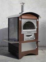 AgriEuro Maximus 80 Deluxe EXT – Holzbackofen – aus Edelstahl – kupferfarbene Lackierung
