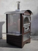 AgriEuro Maximus 80 Deluxe EXT – Holzbackofen – aus Edelstahl – kupferfarbene Lackierung – Bild 4