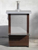AgriEuro Maximus 80 Deluxe EXT – Holzbackofen – aus Edelstahl – kupferfarbene Lackierung – Bild 2