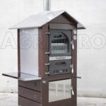 AgriEuro Medius 60 Deluxe EXT – Holzbackofen – aus Edelstahl – kupferfarben