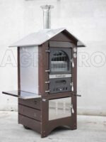AgriEuro Medius 60 Deluxe EXT – Holzbackofen – aus Edelstahl – kupferfarben