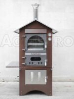 AgriEuro Medius 80 Deluxe EXT – Holzbackofen für draußen aus Edelstahl – kupferfarben – Bild 4