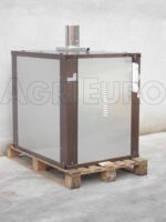 AgriEuro Medius 80 Deluxe INC – Einbau-Holzbackofen aus Stahl – kupferfarben – Bild 4