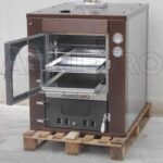 AgriEuro Medius 80 Deluxe INC – Einbau-Holzbackofen aus Stahl – kupferfarben