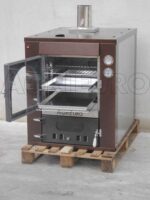 AgriEuro Medius 80 Deluxe INC – Einbau-Holzbackofen aus Stahl – kupferfarben