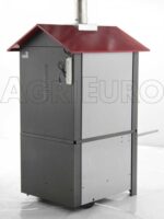 AgriEuro Medius 80 EXT – Holzbackofen – mit Lüftungssystem und rotem Dach – Bild 3