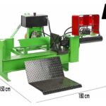 Agrieuro Premium Line 25T – Holzspalter für Traktor – liegend – Hydraulische Ladefläche