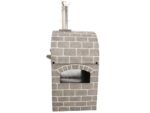 AgriEuro PULCINELLA STONE – Holzbackofen für den Außenbereich – grau – 80X60 – 4 Pizzen – Bild 4