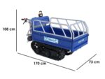 Akku Raupendumper BullMach Helios 450 EB – manuell ausziehbare Mulde 450 kg