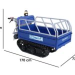 Akku Raupendumper BullMach Helios 450 EB – manuell ausziehbare Mulde 450 kg