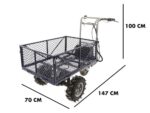 Akku Schubkarre auf Räder BullMach Helios 230 O mit 2 Akkus 48V 2Ah