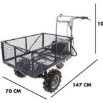 Akku Schubkarre auf Räder BullMach Helios 230 O mit 2 Akkus 48V 2Ah