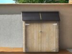 Alce Ambrogio 155×85 – Gerätehaus aus Holz – Pultdach – 155×85×165 cm