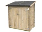 Alce Ambrogio 155×85 – Gerätehaus aus Holz – Pultdach – 155×85×165 cm – Bild 4