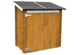 Alce Ambrogio 155×85 Lärche – Gerätehaus aus Holz – Pultdach – 155×85×165 cm – Bild 3