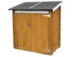 Alce Ambrogio 155×85 Lärche – Gerätehaus aus Holz – Pultdach – 155×85×165 cm – Bild 4