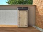 Alce Arturo 94×64 – Holz-Gerätehaus – Mit Pultdach – 94x64x188 cm
